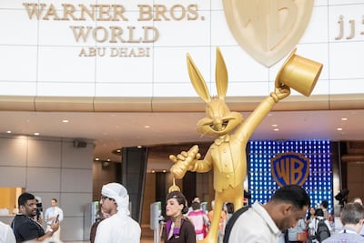 ABU DHABI, UNITED ARAB EMIRATES. 24 JULY 2018. Warner Brother World on Yas Island West. Media tour of the Warner Bros World Abu Dhabi opening. Entrance to the park. (Photo: Antonie Robertson/The National) Journalist: Haneen Dajani. Section: National.
