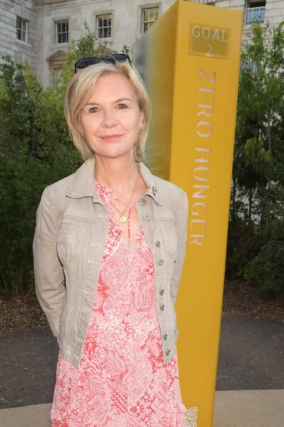 Director of London Design Biennale Victoria Broackes attends the opening of Forest For Change – The Global Goals Pavilion at the London Design Biennale at Somerset House in London, England. Getty
