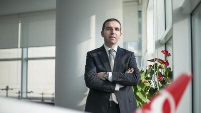 Hasan Demir, the Turkish Airlines general manager in Abu Dhabi is confident demand on the Istanbul route will rise. Mona Al Marzooqi / The National