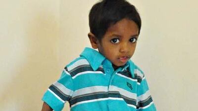 Two-year-old Jaisen Arul Selvan awaits a bone marrow transplant.