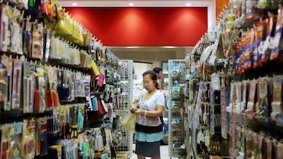 The discount store Daiso offers shoppers a range of 70,000 products. Delores Johnson / The National