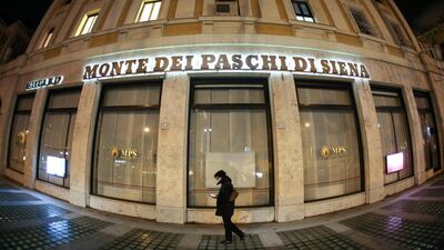 For more than a year, bankers and officials have been working on a bail-out plan for Monte dei Paschi, involving a €5 billion recapitalisation. Alessia Pierdomenico / Bloomberg