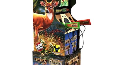 Big Buck Hunter Arcade Cabinet, Dh3,276. Courtesy Virgin Megastore