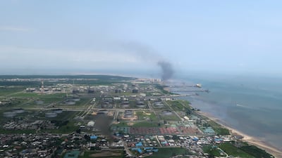 A view shows the Bonny oil terminal in the Niger delta in Nigeria. Between 20 and 25 shipments of Nigerian crude for April loading are still searching for buyers, according to four traders. Reuters