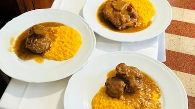 Milan: risotto milanese con ossobuco. Getty Images