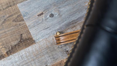 The 16th century timberwood flooring is from Tuscany. Courtesy Enstar Capital