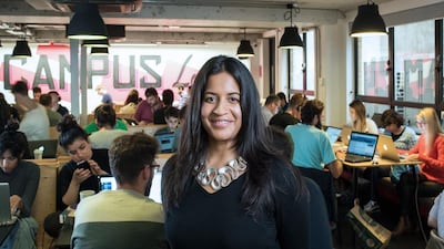 Reshma Sohoni, a partner and co-founder of Seedcamp, says London competes strongly with San Francisco and beats Berlin and all other European cities. Eleanor Bentall for The National