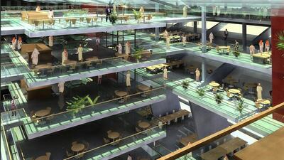 An artist's impression of the Mohammed Bin Rashid library.