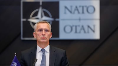 Nato Secretary General Jens Stoltenberg at the alliance's headquarters in Brussels, Belgium, on February 25. EPA