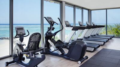 The fitness centre at Waves Lifestyle Hub.