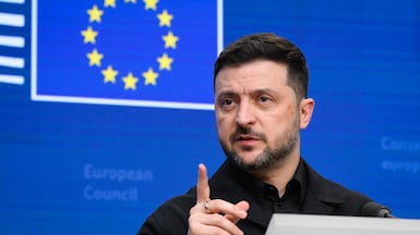 Ukraine's President Volodymyr Zelenskyy has welcomed a loan agreed at a European Council meeting. AFP