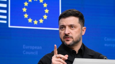 Ukrainian President Volodymyr Zelenskyy has welcomed the loan agreed at a European Council meeting. AFP