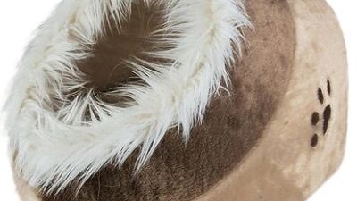 Trixie Minou Cuddly Cave for cats, Dh79.50, is available at Dubaipetfood.com. Photo: Trixie