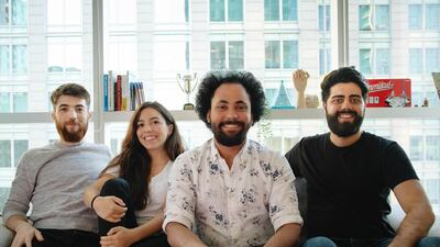 Fluent's co-founders (from left to right): Yaniv Silberman, Olga Sanchis, Gavin Dove, Ara Ghougassian. Image: supplied