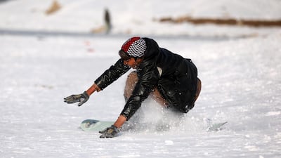 To fight the impact of years of violence and drug abuse, young Afghans have taken on a new sport, snowboarding. EPA