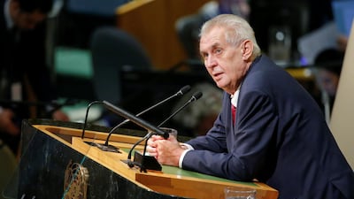 Czech President Milos Zeman is a veteran left-winger with anti-Muslim views. Reuters