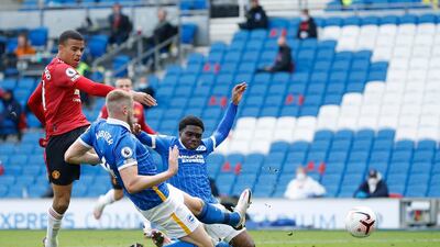 Mason Greenwood - 5. Goal disallowed but not a patch on his June performance. Too static. Getty Images