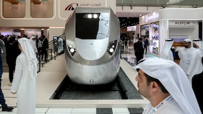 Etihad Rail's freight network extends across the UAE. Victor Besa / The National