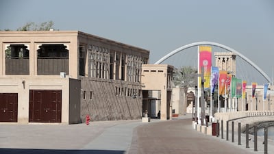 A view of the Infinity Bridge taken from Al Shindagha Museum area in Dubai. Pawan Singh / The National