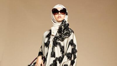 Dolce & Gabbana first abaya collection. Courtesy of Dolce & Gabbana