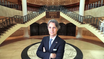 Dr David Schmidt, president of American University in Dubai, said it is vital that degree courses with an eye on the future be sustainable. Chris Whiteoak/The National