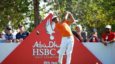 Rickie Fowler won the Abu Dhabi HSBC Golf Championship by one shot ahead of Thomas Pieters. Scott Halleran / Getty Images