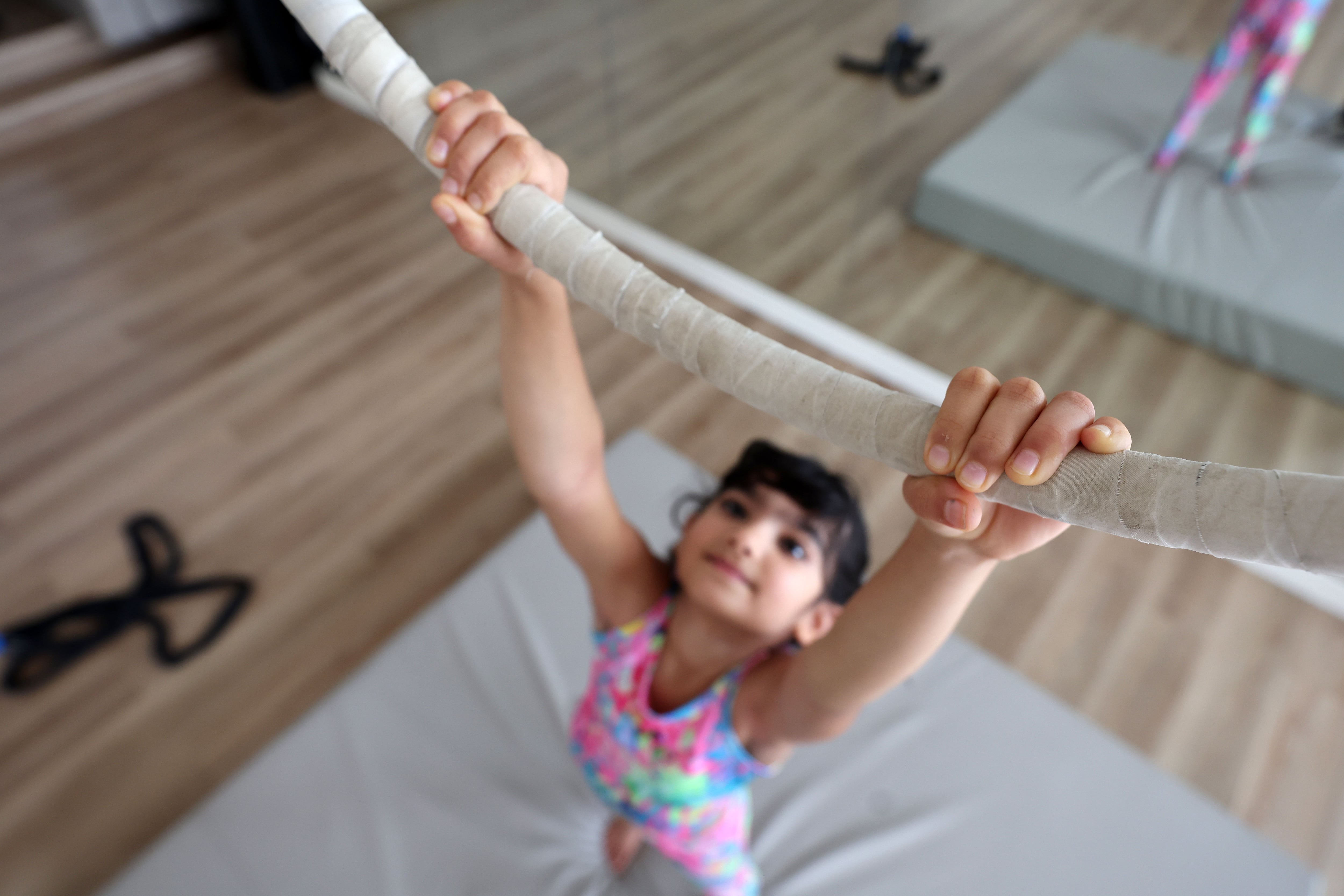 Jawaher hopes to encourage more young people to try aerial arts. Chris Whiteoak / The National