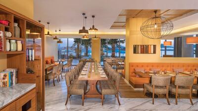The Social Kitchen offers healthy Levantine cuisine. Courtesy The Retreat Palm Dubai MGallery by Sofitel