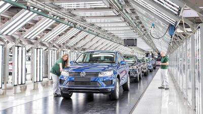 Touaregs roll off the production line.