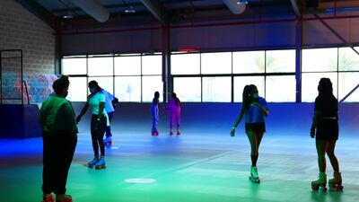 Both beginners and experienced skaters can make use of the venue. Pawan Singh / The National