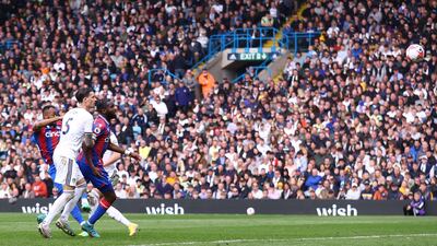 Crystal Palace's Jordan Ayew scores their second goal. Reuters