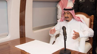 Saudi Arabia's King Salman bin Abdulaziz Al Saud, at the inauguration of the Haramain Railway from Makkah and Madinah to Jeddah, on September 25, 2018, spoke to US President Donald Trump about regional issues. Reuters