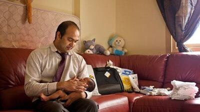 Two week old baby boy Ryan Anish Thekkedathu finally got his birth certificate from the closed Central Private Hopsital in Sharjah after his farther Anish Andrews Thekkedathu appealed to the Ministry of health. Antonie Robertson/ The National