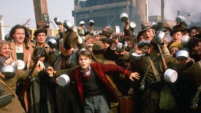 Christian Bale, centre, in Empire of the Sun. Courtesy Warner Bros