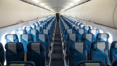 Travellers flying with Jazeera Airways can now book the middle seat beside them to ensure social distancing on flights. Courtesy Jazeera Airways