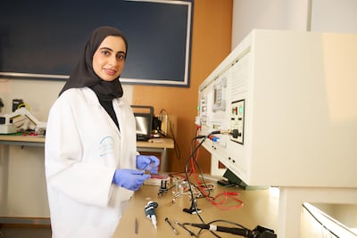 Jawaher Al Hammadi of Khalifa University. Photo: Mikael Perera