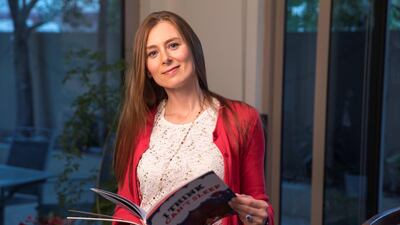 Author and Psychologist Anna Kaminsky, who has written two children's books on mindfulness: Mrs K Begins Again as well as I Think I Can't Sleep. Antonie Robertson / The National