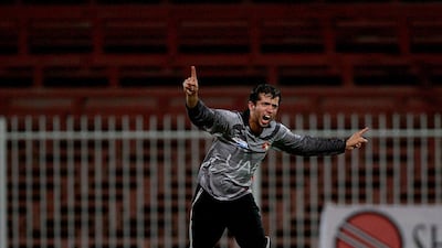 Rohan Mustafa, the fittest player in the side, is going on their regular beep test results. Mustafa is a genuine all-rounder. He is the most athletic fielder, a key batsman, a canny off-spinner and he recently started bowling seamers, too – to good effect. Satish Kumar / The National