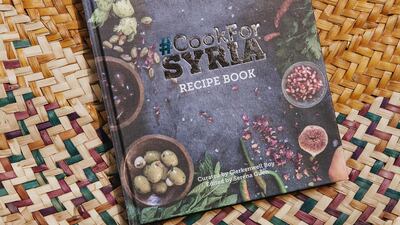 The #CookForSyria recipe book.