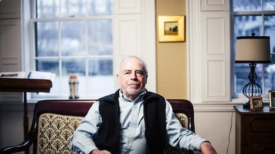 Novelist Richard Russo, left, enjoyed Paul Newman’s realisation of his anti-hero Donald ‘Sully’ Sullivan. Courtesy Whitney Hayward / Portland Press Herald via Getty Images.