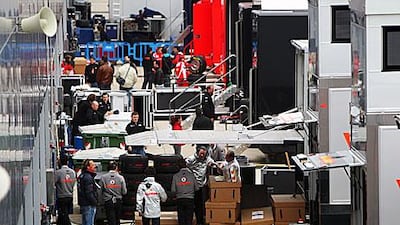 Teams, including McLaren-Mercedes and Ferrari, have a large logistical team to oversee the handling and shipment of their cargo from one race venue to another.