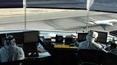 Aerospace firms eager to offer airspace congestion solutions as Raytheon and Boeing see opportunities for selling high-tech equipment in Middle East.