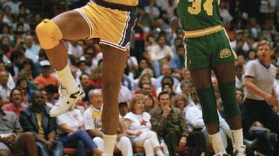 Kareem Abdul-Jabba was at the Lakers from 1975 to 1989. AP