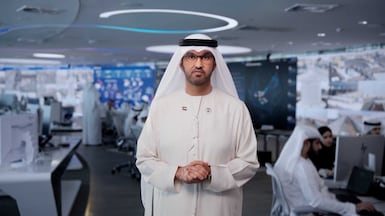 In a televised address to CERAWeek, Dr Sultan Al Jaber described Iran's attacks on Gulf energy infrastructure as something no civilian enterprise should ever have to deal with. Photo: Adnoc