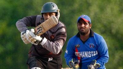Khurram Khan rescued the UAE with ball and bat in difficult conditions against Afghanistan in Dubai on Thursday.