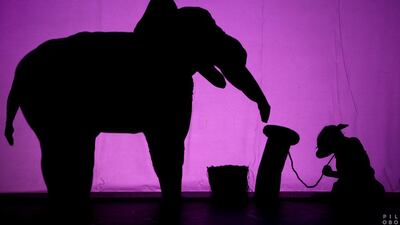 Agile performers will come together as shadows of animals and mythical creatures. Courtesy Pilobolus