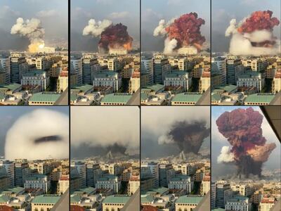 The explosion was one of the largest non-nuclear blasts in history. AFP