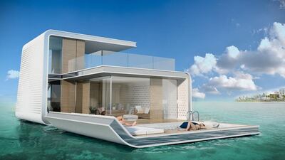 The villas will be located on The Heart of Europe chain of islands in the offshore development. Courtesy Kleindienst Group