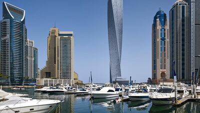 4: Cayan Tower, Dubai. Architect: SOM, Khatib & Alami. 307m, 73 storeys. Copyright Tim Griffith