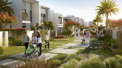 An artist's rendering of Emaar’s Dh25bn The Valley project. The developer plans to build 4,500 residential untils on the Dubai-Al Ain Road. All renderings courtesy Emaar